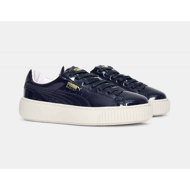 Basket Puma Chaussures Patent Casual Bleu Femme 40eBay Platform MpSzUV