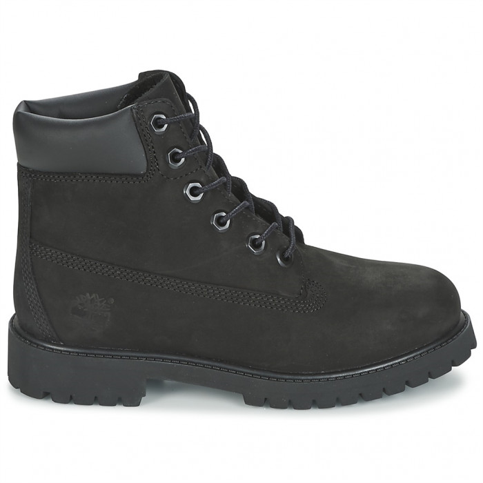 Bottine à lacets pour junior en noir 6-inch