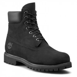 Boot imperméable à lacets pour homme en noir 6-inch