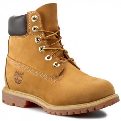 Boot imperméable à lacets pour femme en jaune 6-inch