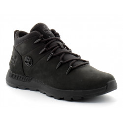 Basket mi-haute à lacets pour homme en noir Sprint Trekker
