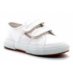 Tennis basse à scratch pour enfant COTJSTRAP CLASSIC