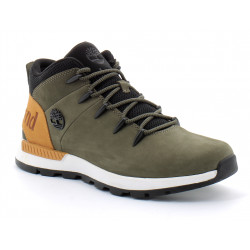 Basket mi-haute à lacets pour homme en vert Sprint Trekker