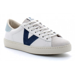 Baskets basses à lacets en cuir pour femme 1126142