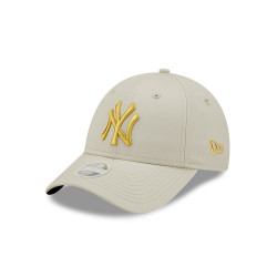 casquette femme 9forty new york yankees logo métal