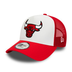 Casquette adulte A-Frame Trucker Chicago Bulls Team Colour Rouge