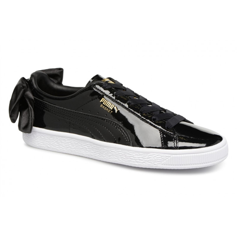 PUMA WN SUEDE BOW PATENT - NOIR CHAUSSURES ADULTES NEUF PUMA WN SUEDE BOW PATENT - NOIR CHAUSSURES ADULTES NEUF
