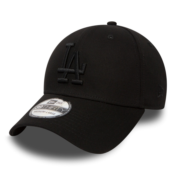 Casquette pour adulte 39THIRTY Stretch Fit LA Dodgers Essential Noir